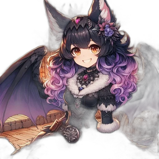 dragon, staff, creature, animal transparent PNG cut-out