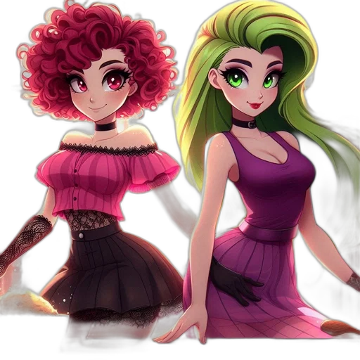 dress, concept art, fantasy art, anime transparent PNG cut-out