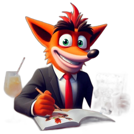 staff, animal, creature, 3d render transparent PNG cut-out