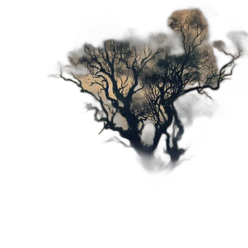 tree, mask, hair, crown transparent PNG cut-out