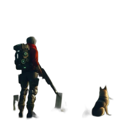 staff, weapon, robot, animal transparent PNG cut-out