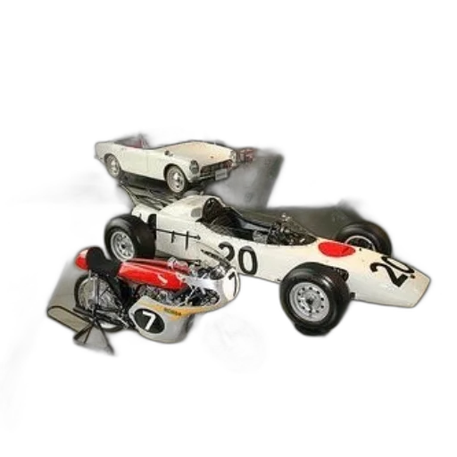 car, 3d render, museum, display transparent PNG cut-out