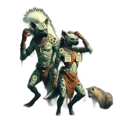 creature, staff, mask, animal transparent PNG cut-out