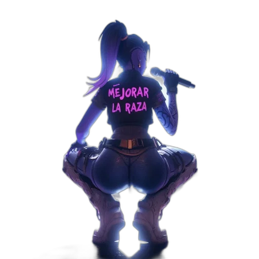 jacket, cyberpunk, concept art, pixel art transparent PNG cut-out