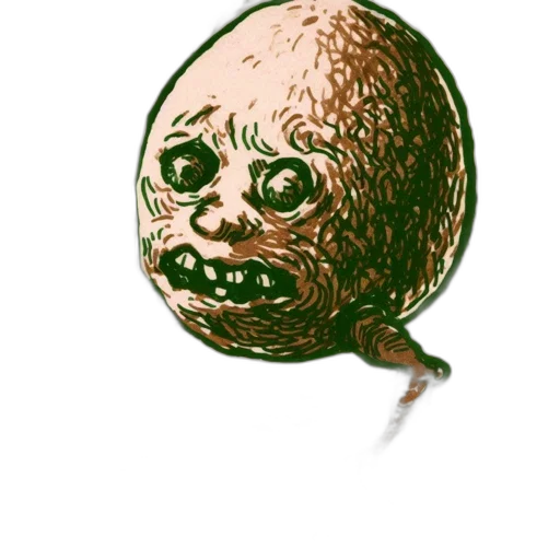 creature, mask, staff, face transparent PNG cut-out