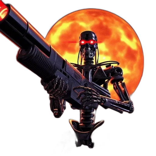 weapon, robot, staff, sword transparent PNG cut-out