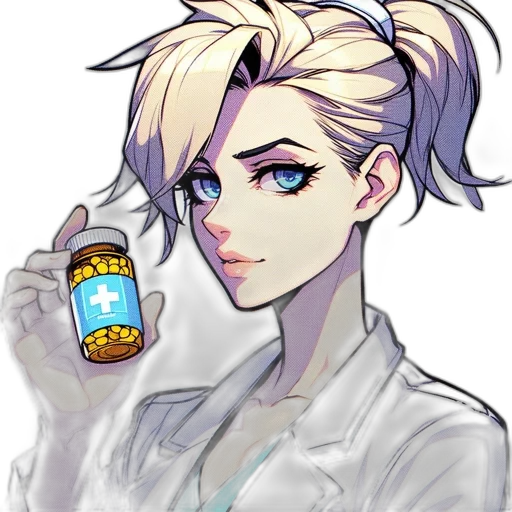 bottle, jacket, staff, anime transparent PNG cut-out