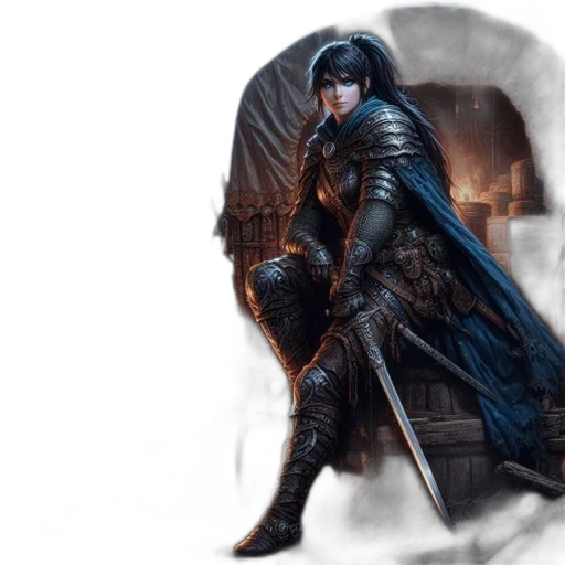 sword, fantasy art, concept art, photorealistic transparent PNG cut-out