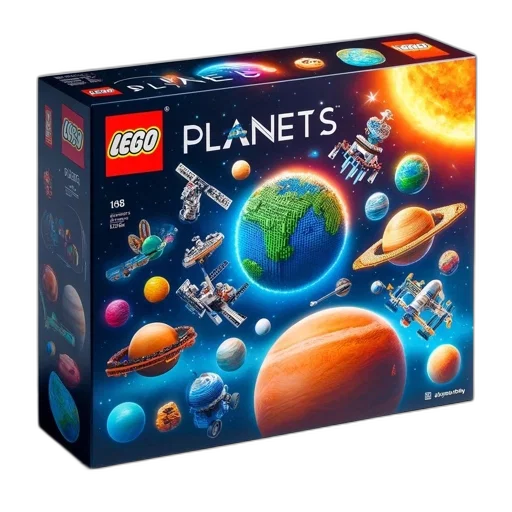 concept art, outer space, lego, box transparent PNG cut-out