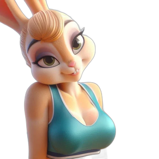 dress, animal, 3d render, concept art transparent PNG cut-out