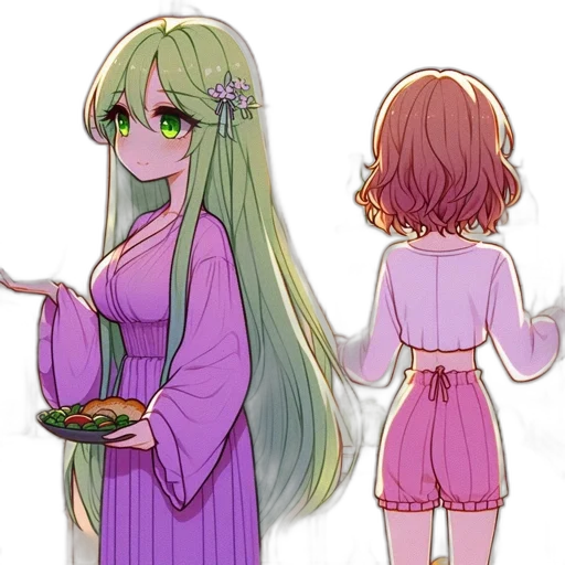 food, dress, staff, anime transparent PNG cut-out