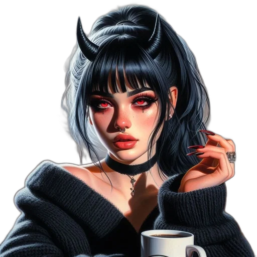 face, mask, jacket, fantasy art transparent PNG cut-out