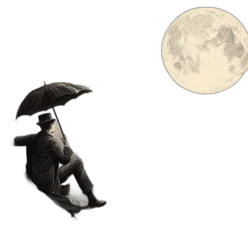 umbrella, staff, mask, concept art transparent PNG cut-out