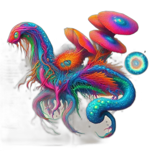 dragon, creature, animal, hair transparent PNG cut-out
