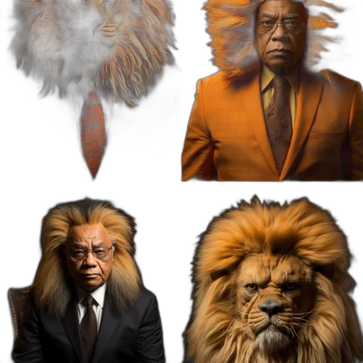 hair, animal, concept art, photorealistic transparent PNG cut-out