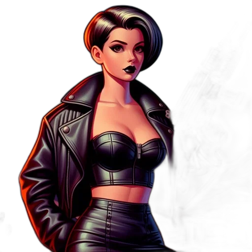 jacket, comic book art, concept art, cartoon transparent PNG cut-out