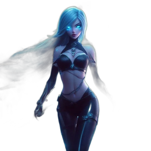 concept art, comic book art, fantasy art, cyberpunk transparent PNG cut-out