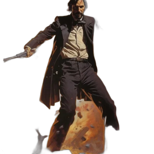 jacket, staff, weapon, animal transparent PNG cut-out