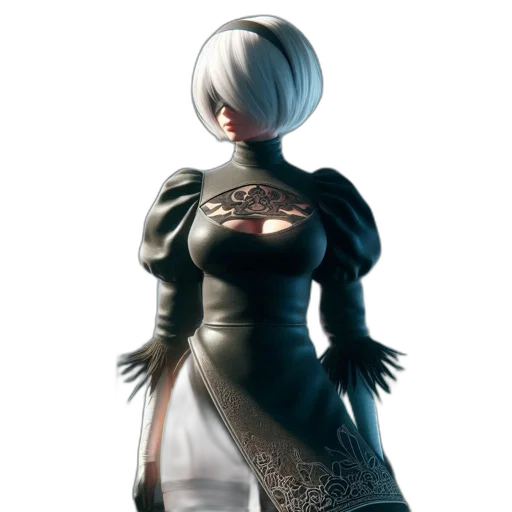 dress, robot, jacket, concept art transparent PNG cut-out