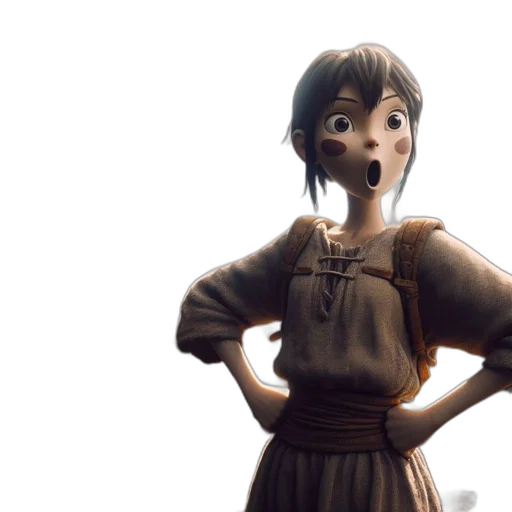 dress, robot, face, concept art transparent PNG cut-out