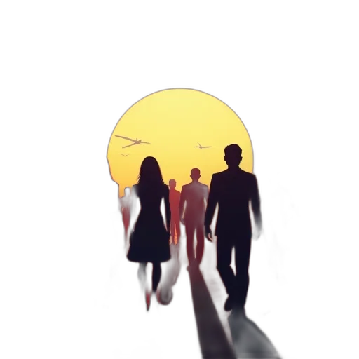 umbrella, concept art, watercolor, comic book art transparent PNG cut-out