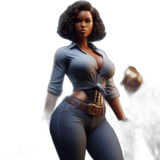 concept art, fantasy art, comic book art, 3d render transparent PNG cut-out