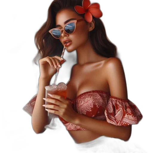 dress, food, jewelry, photorealistic transparent PNG cut-out