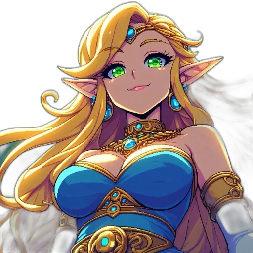 crown, dress, staff, dragon transparent PNG cut-out