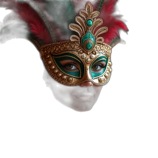 mask, crown, jewelry, hat transparent PNG cut-out