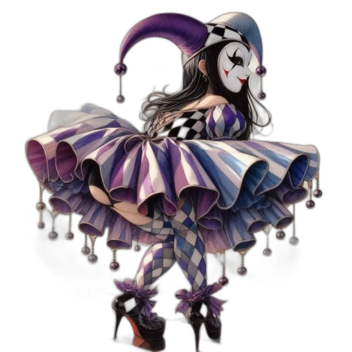 dress, mask, crown, creature transparent PNG cut-out