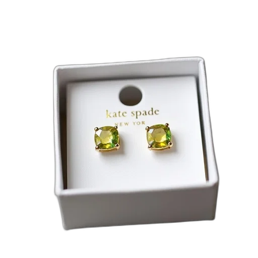 jewelry, pair, yellow, green transparent PNG cut-out