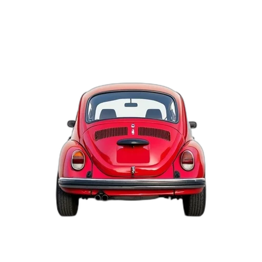 car, animal, 3d render, red transparent PNG cut-out