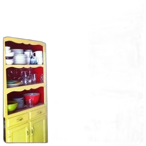 furniture, food, staff, 3d render transparent PNG cut-out