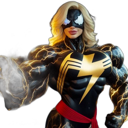 comic book art, concept art, 3d render, female transparent PNG cut-out