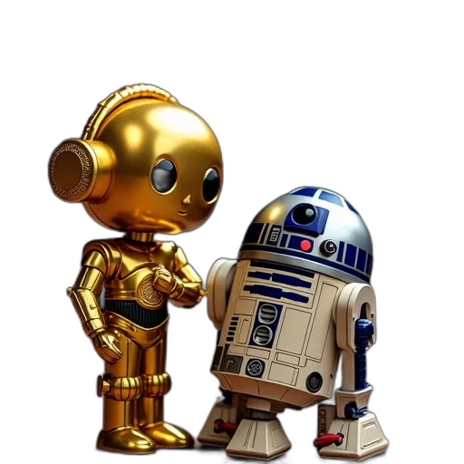 robot, concept art, 3d render, pixel art transparent PNG cut-out