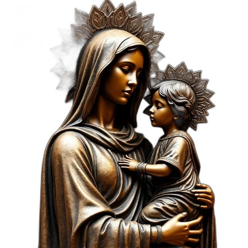 photorealistic, detailed, bronze, sculpture transparent PNG cut-out