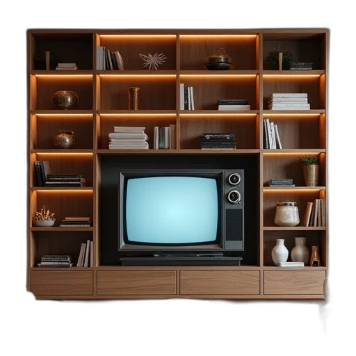 furniture, 3d render, concept art, earth tones transparent PNG cut-out