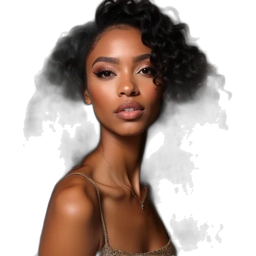 face, hair, crown, dress transparent PNG cut-out
