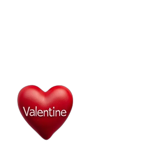 3d render, four, hearts, message transparent PNG cut-out