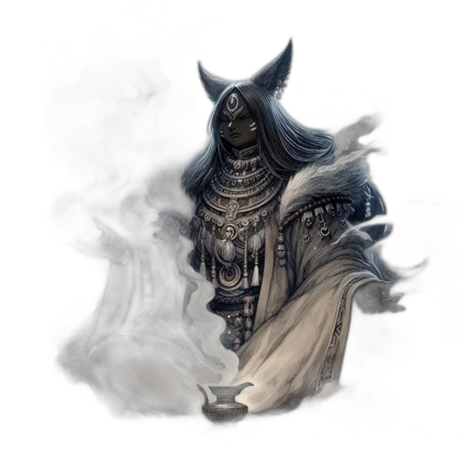 mask, staff, dragon, creature transparent PNG cut-out