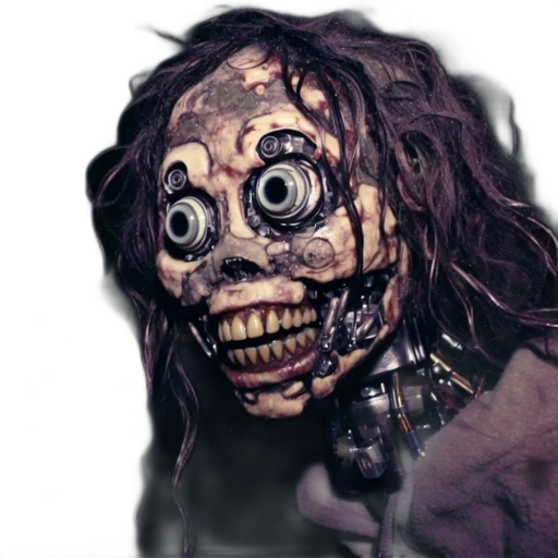 mask, face, creature, robot transparent PNG cut-out