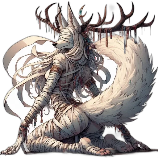 creature, dragon, animal, staff transparent PNG cut-out