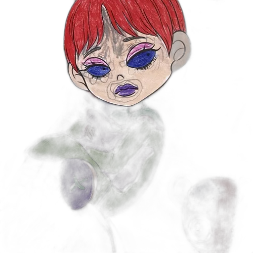 mask, face, creature, staff transparent PNG cut-out