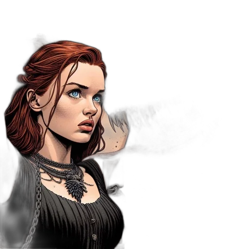 comic book art, fantasy art, concept art, photorealistic transparent PNG cut-out