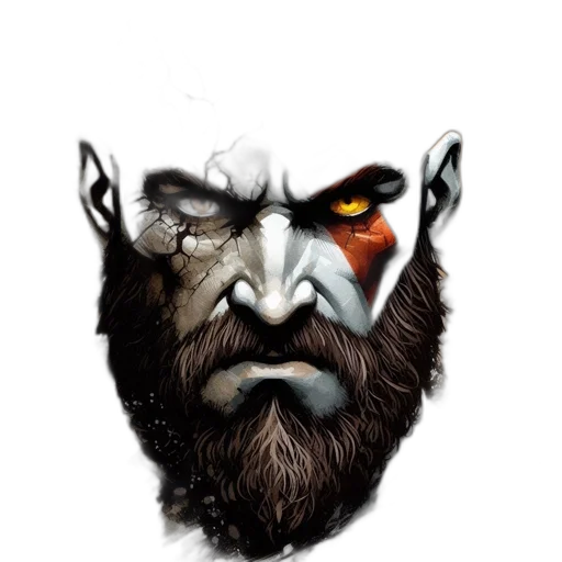 face, mask, fantasy art, concept art transparent PNG cut-out