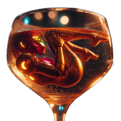 bottle, jewelry, 3d render, photorealistic transparent PNG cut-out