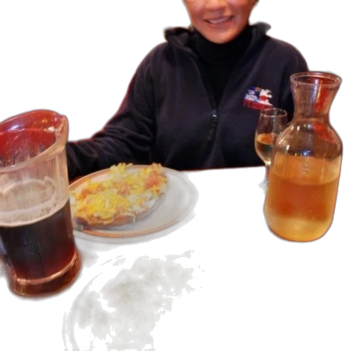 food, jacket, staff, person transparent PNG cut-out