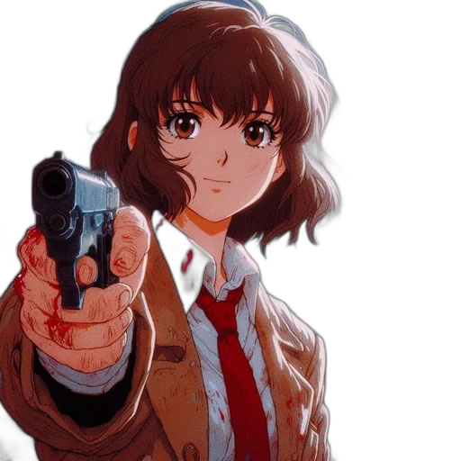weapon, jacket, face, animal transparent PNG cut-out