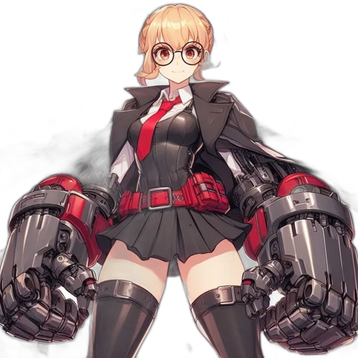 robot, weapon, jacket, staff transparent PNG cut-out