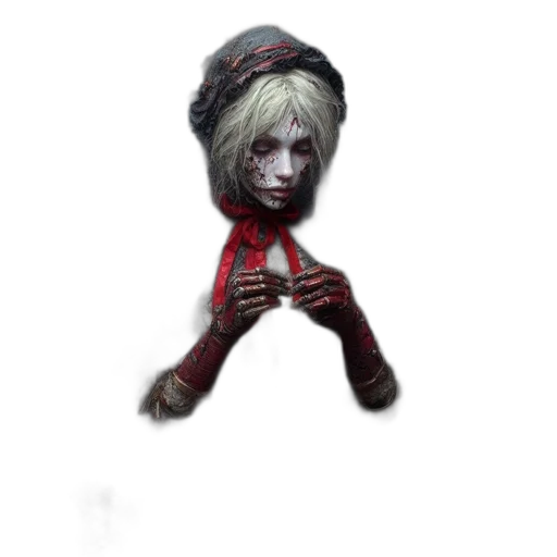 creature, staff, mask, face transparent PNG cut-out